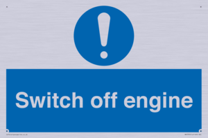 Switch off engine